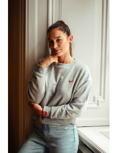 Dámská Cropped mikina - grey