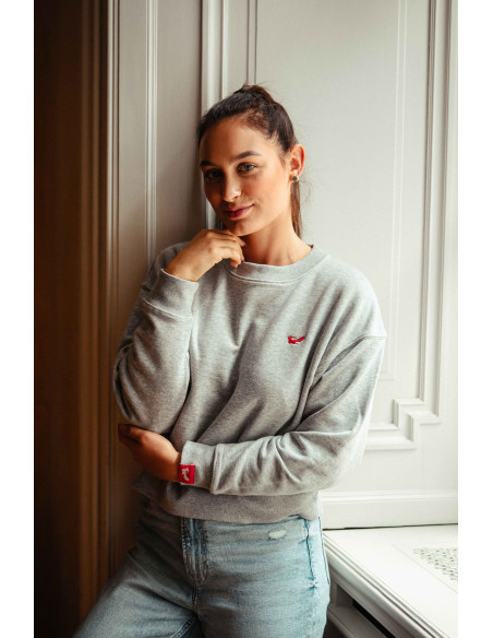 Dámská Cropped mikina - grey