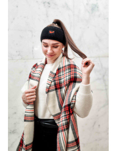 Dámská zimní čelenka černá