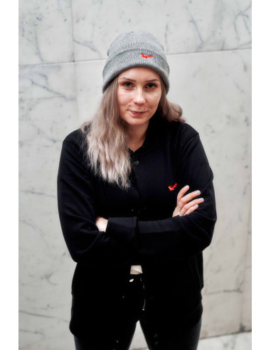 Unisex zimní čepice šedá