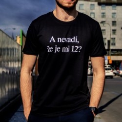 Tričko unisex černé - bílý nápis - Nevadí